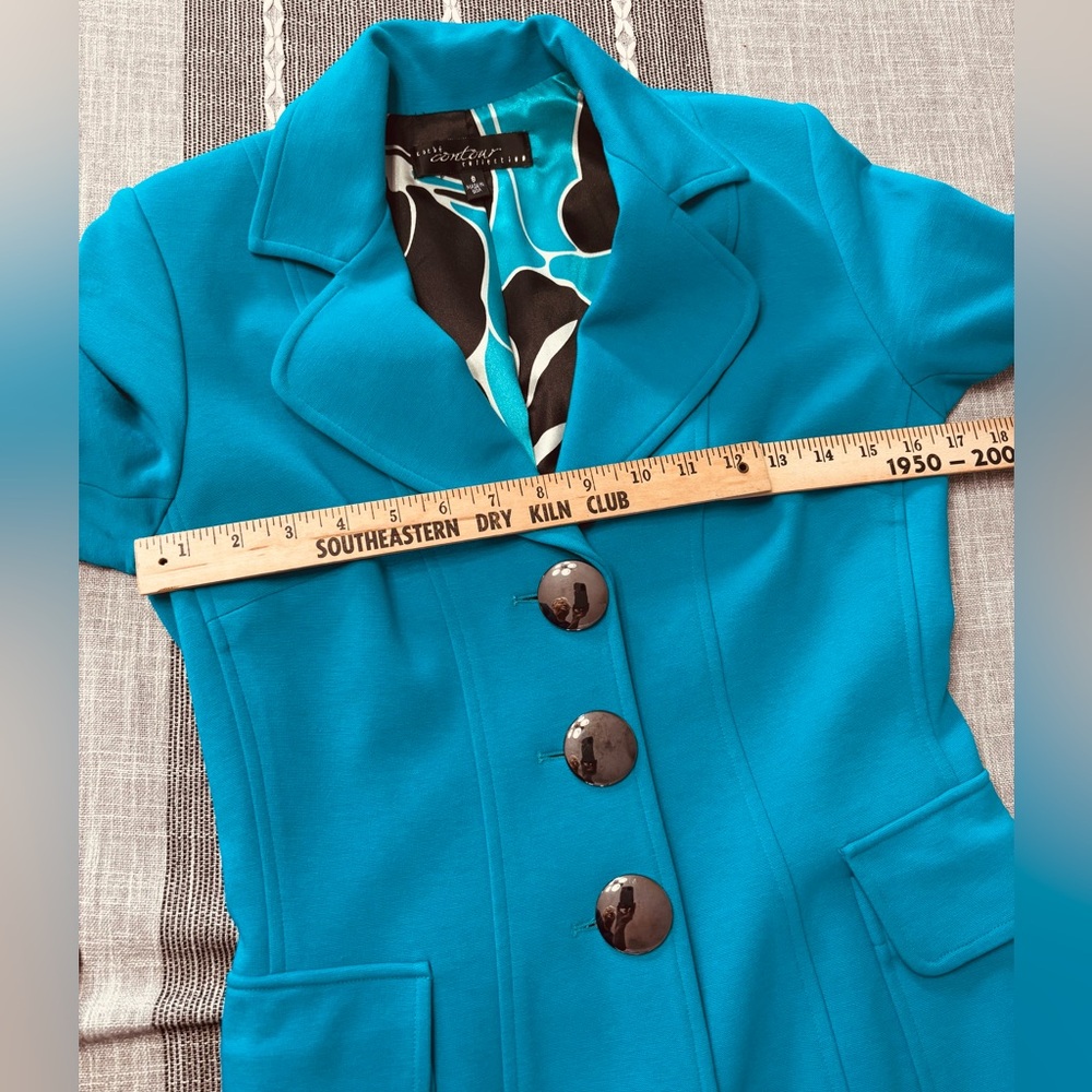 Cache Contour dress coat women’s small silk lining - Picture 7 of 7